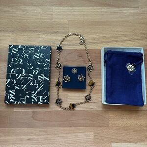 New Tory Burch necklace and earrings set